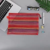 Factory direct supply of polyester seven-color fringed bags, dirt-resistant student test paper whole storage bags, office storage file bags Specification image